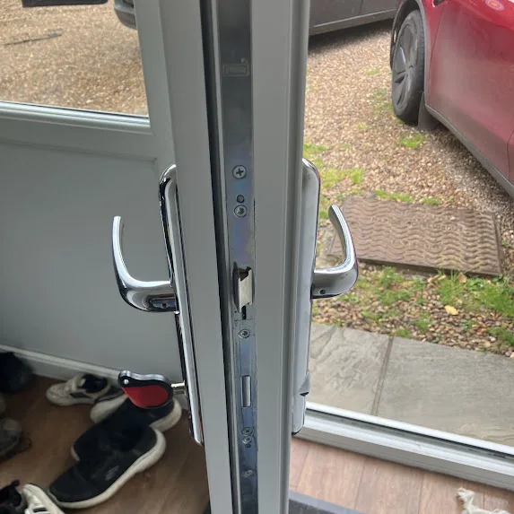 Completed uPVC door lock mechanism replacement and door adjustment in Billborough York by Affordalock