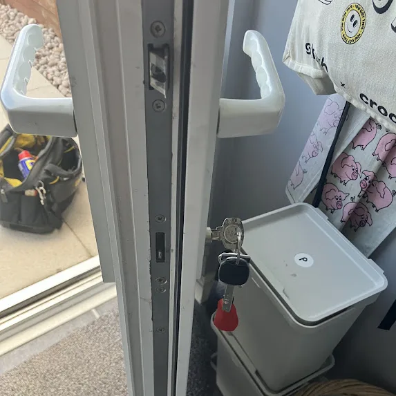 Completed uPVC door mechanism repair in Copmanthorpe York by Affordalock